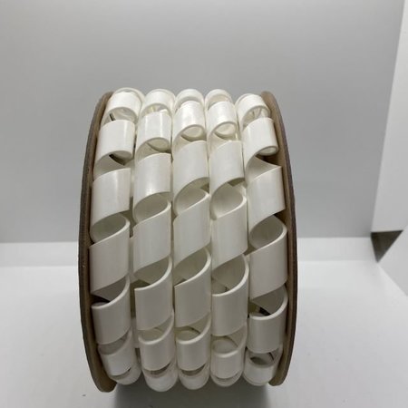 HELI-TUBE 1/2 In. OD X 100FT White Polyethylene Spiral Wrap HT 1/2 C WH-100